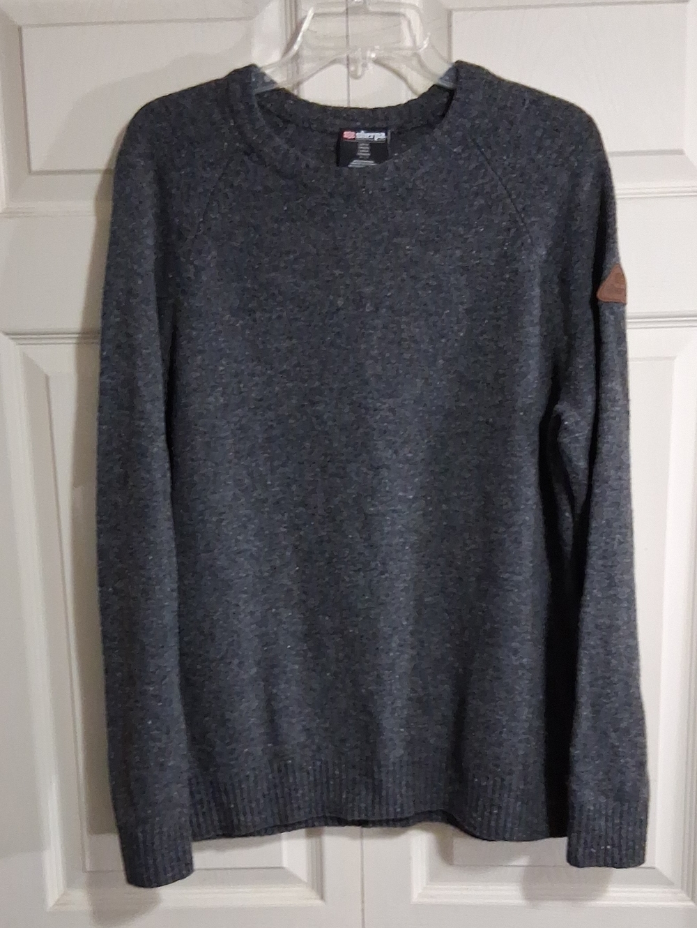 Sherpa "Kangtega" Merino Wool Crewneck Sweater - L - Heathered Dark Gray